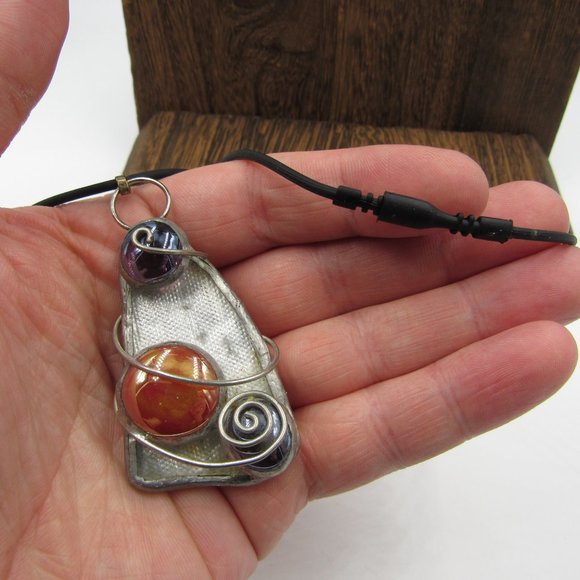 16" Odd Style Handmade Necklace Vintage Costume - Picture 2 of 6